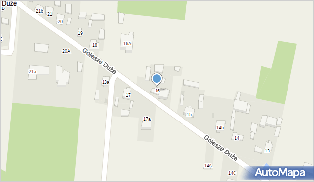 Golesze Duże, Golesze Duże, 16, mapa Golesze Duże