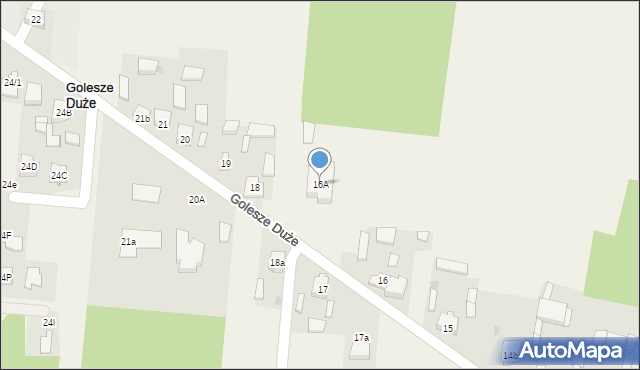 Golesze Duże, Golesze Duże, 16A, mapa Golesze Duże
