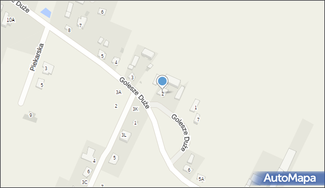 Golesze Duże, Golesze Duże, 2, mapa Golesze Duże