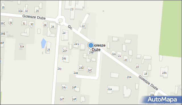 Golesze Duże, Golesze Duże, 24B, mapa Golesze Duże