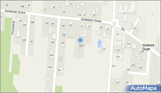 Golesze Duże, Golesze Duże, 31a, mapa Golesze Duże
