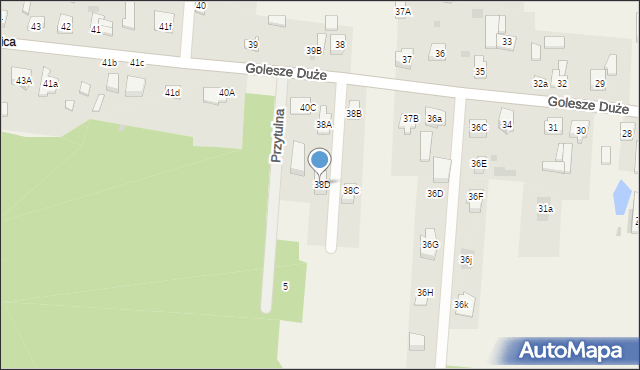 Golesze Duże, Golesze Duże, 38D, mapa Golesze Duże