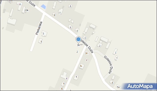Golesze Duże, Golesze Duże, 3A, mapa Golesze Duże