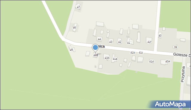 Golesze Duże, Golesze Duże, 44B, mapa Golesze Duże