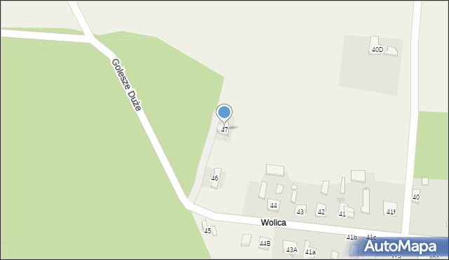 Golesze Duże, Golesze Duże, 47, mapa Golesze Duże