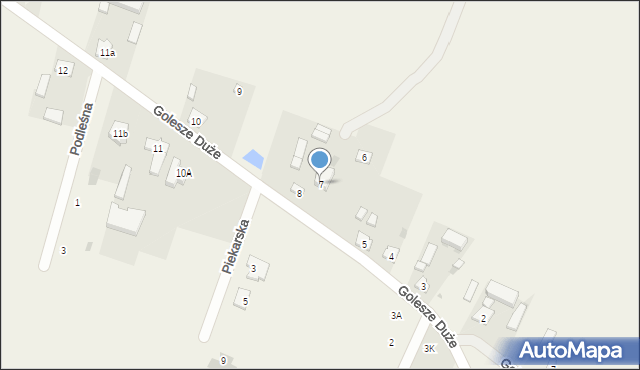 Golesze Duże, Golesze Duże, 7, mapa Golesze Duże