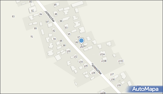 Goleszów, Goleszów, 101, mapa Goleszów