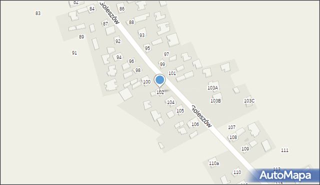 Goleszów, Goleszów, 102, mapa Goleszów