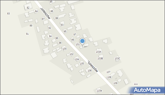 Goleszów, Goleszów, 103, mapa Goleszów