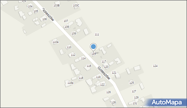Goleszów, Goleszów, 115, mapa Goleszów