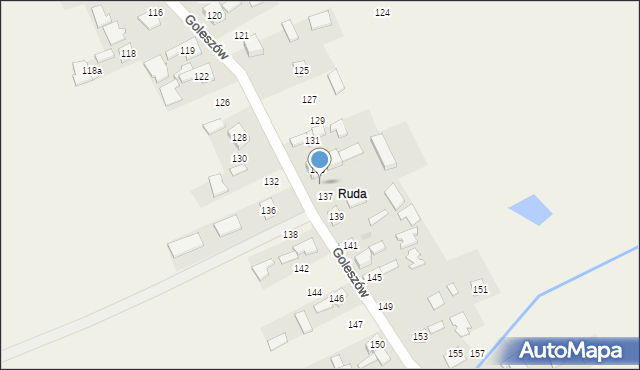 Goleszów, Goleszów, 135, mapa Goleszów