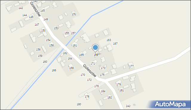 Goleszów, Goleszów, 169, mapa Goleszów
