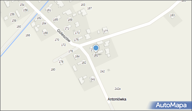 Goleszów, Goleszów, 181, mapa Goleszów