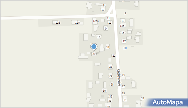 Goleszów, Goleszów, 21, mapa Goleszów