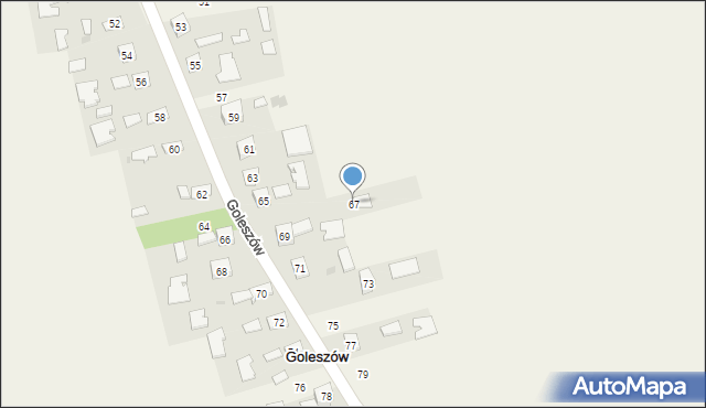 Goleszów, Goleszów, 67, mapa Goleszów