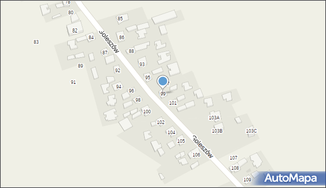 Goleszów, Goleszów, 99, mapa Goleszów