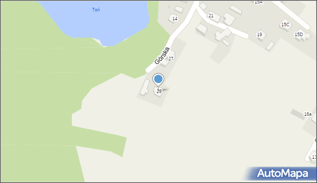 Goleszów, Górska, 29, mapa Goleszów