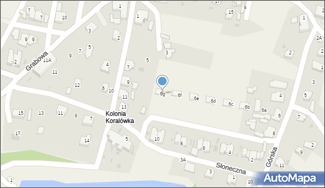 Goleszów, Górska, 6g, mapa Goleszów