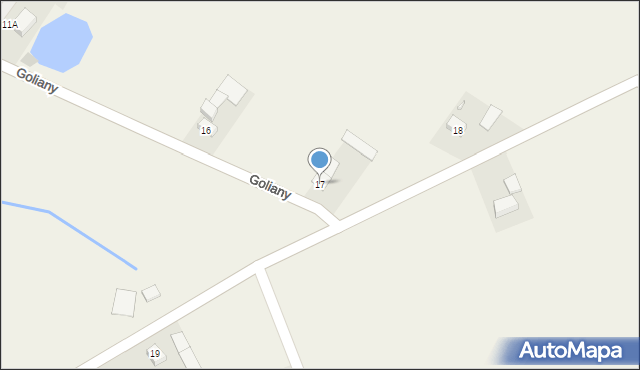 Goliany, Goliany, 17, mapa Goliany