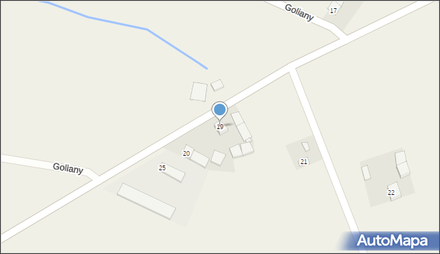 Goliany, Goliany, 19, mapa Goliany