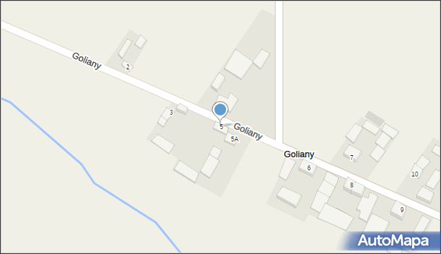 Goliany, Goliany, 5, mapa Goliany