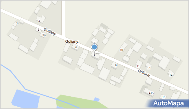 Goliany, Goliany, 8, mapa Goliany