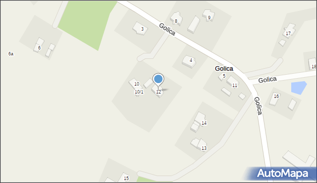 Golica, Golica, 12, mapa Golica