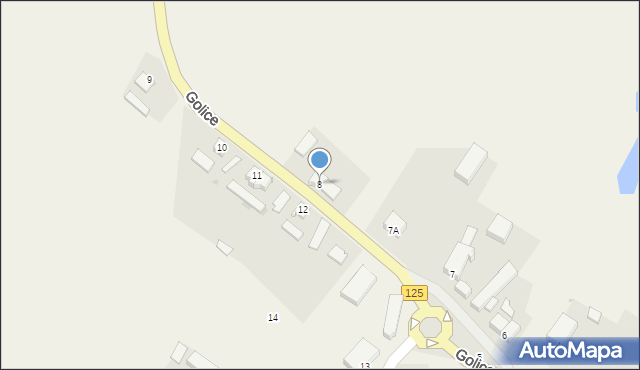 Golice, Golice, 8, mapa Golice