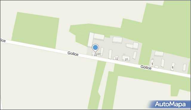 Golice, Golice, 12, mapa Golice