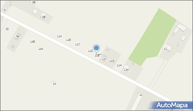 Golice-Kolonia, Golice-Kolonia, 11E, mapa Golice-Kolonia