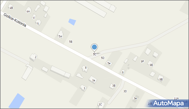 Golice-Kolonia, Golice-Kolonia, 5C, mapa Golice-Kolonia