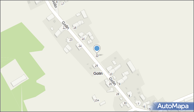 Golin, Golin, 12, mapa Golin