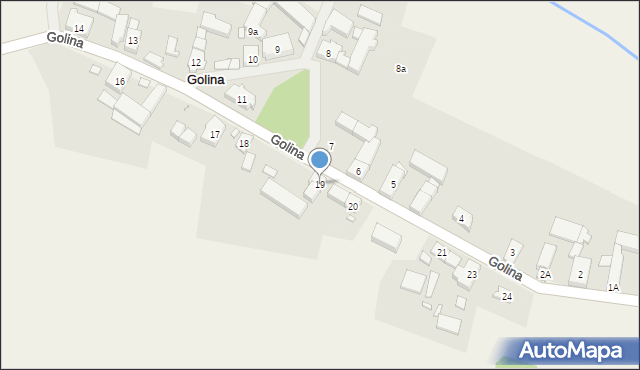 Golina, Golina, 19, mapa Golina