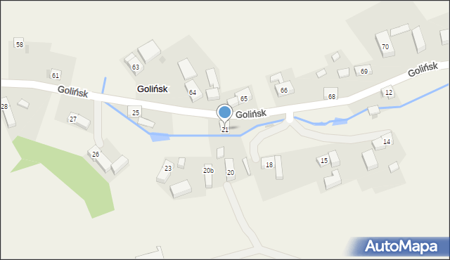 Golińsk, Golińsk, 21, mapa Golińsk