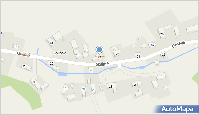 Golińsk, Golińsk, 65, mapa Golińsk