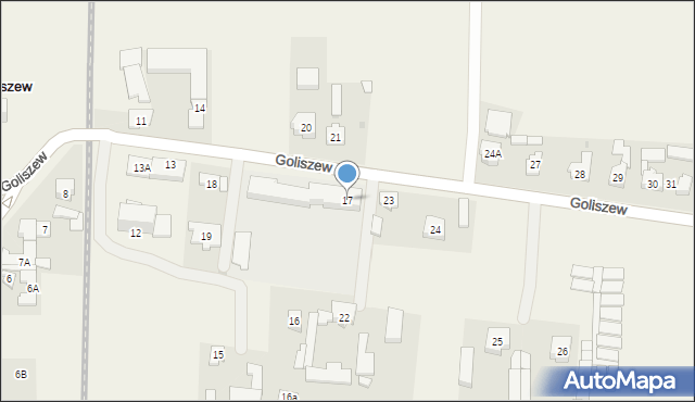 Goliszew, Goliszew, 17, mapa Goliszew