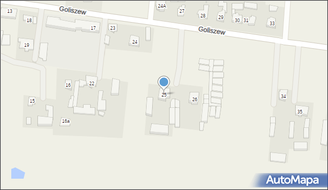 Goliszew, Goliszew, 25, mapa Goliszew