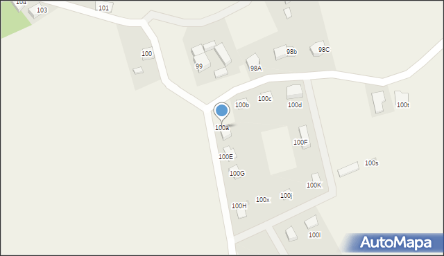 Goliszów, Goliszów, 100a, mapa Goliszów