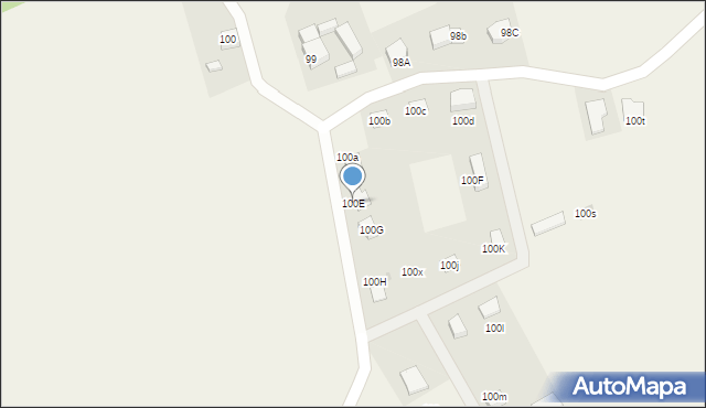 Goliszów, Goliszów, 100E, mapa Goliszów