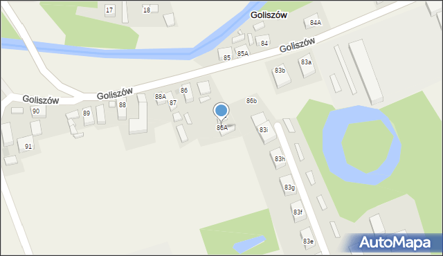 Goliszów, Goliszów, 86A, mapa Goliszów