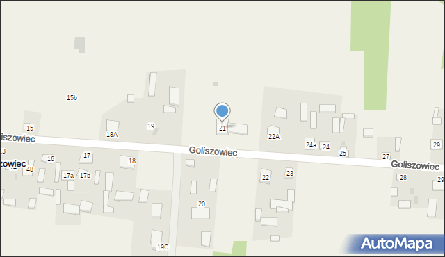 Goliszowiec, Goliszowiec, 21, mapa Goliszowiec