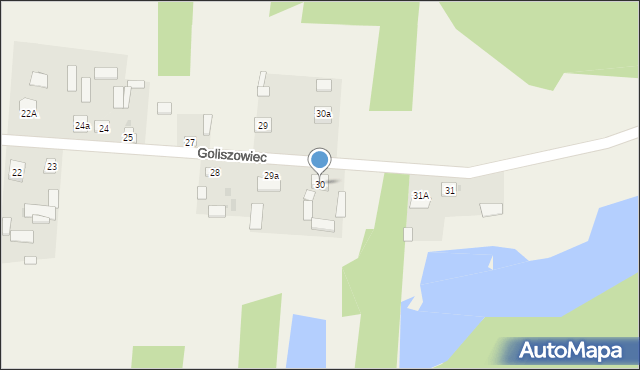 Goliszowiec, Goliszowiec, 30, mapa Goliszowiec