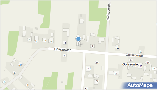 Goliszowiec, Goliszowiec, 7, mapa Goliszowiec