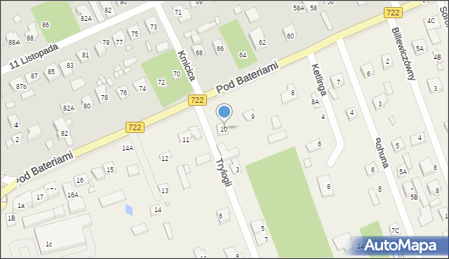 Gołków, Gołkowska, 10, mapa Gołków