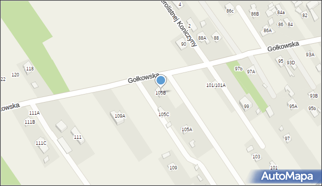 Gołków, Gołkowska, 105B, mapa Gołków