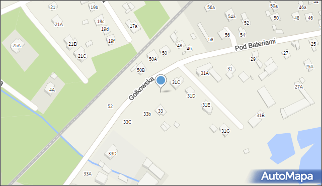 Gołków, Gołkowska, 31j, mapa Gołków