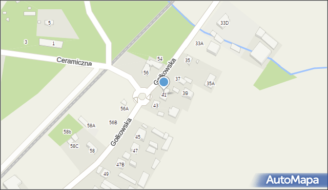 Gołków, Gołkowska, 41, mapa Gołków