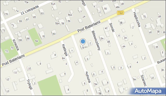 Gołków, Gołkowska, 6, mapa Gołków