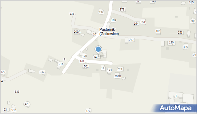 Golkowice, Golkowice, 14A, mapa Golkowice