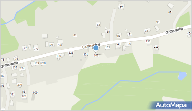 Golkowice, Golkowice, 162, mapa Golkowice